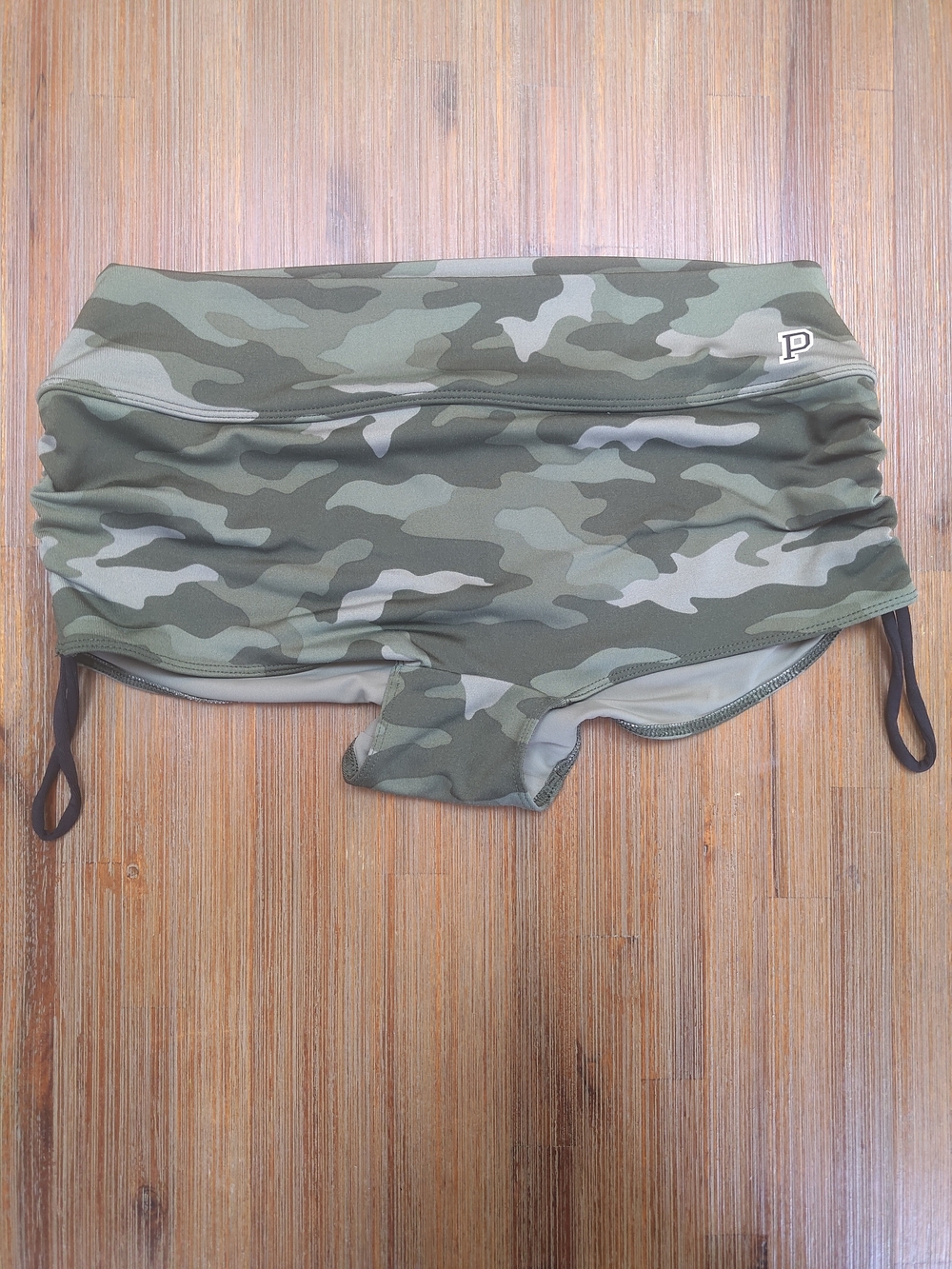 PINK Victoria's Secret Olive Green Camo Athletic Shorts
